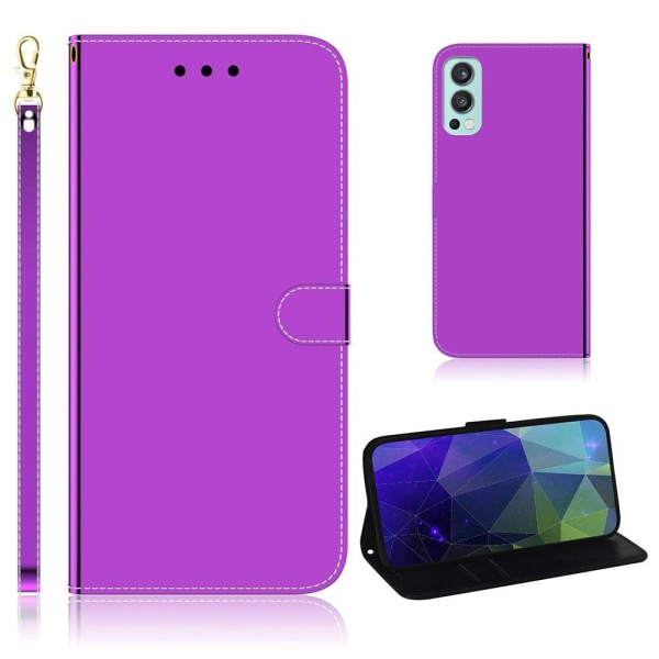 Mirror OnePlus Nord 2 5G Flip Etui - Lilla Purple