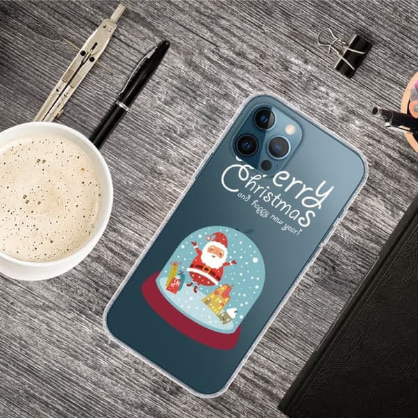 Juleveske til iPhone 13 Pro - Krystallkule Multicolor