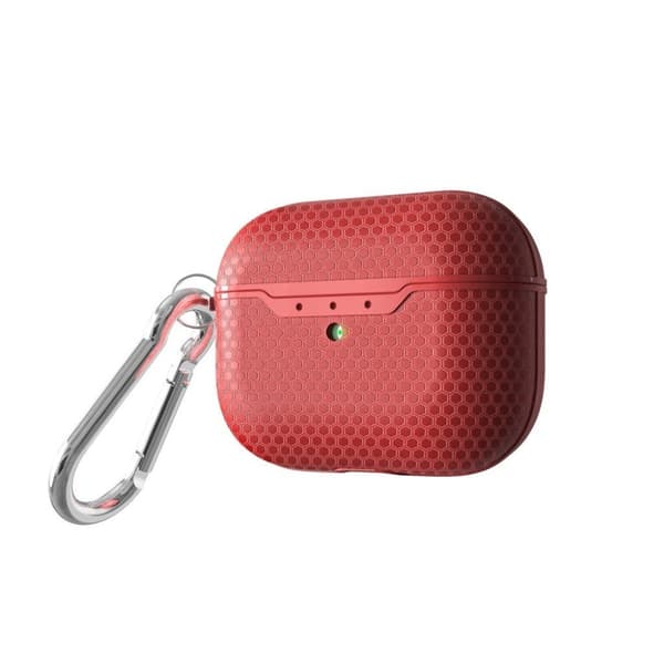AirPods Pro etui med sekskantet mønster - Rød Red