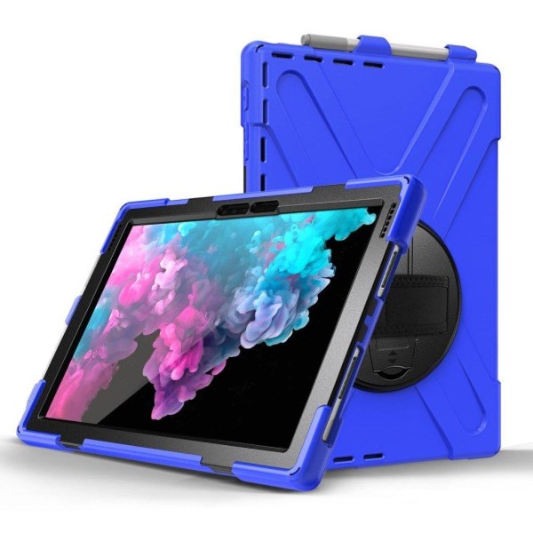 Microsoft Surface Pro 6 X-formet kombi etui - Blå Blue