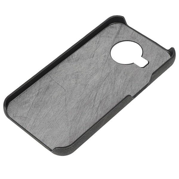 Stötsäkert läderfodral med oval kickstand för Nokia X10 / X20 - Röd Röd