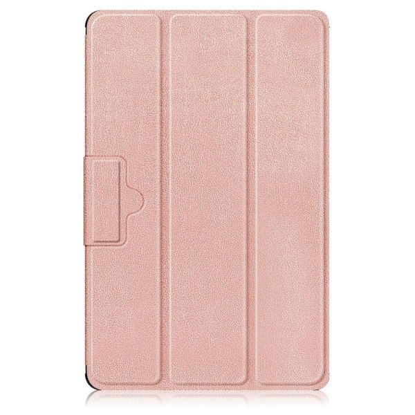 Tri-fold läderfodral för Lenovo Tab M10 (Gen 3) - Roséguld Rosa