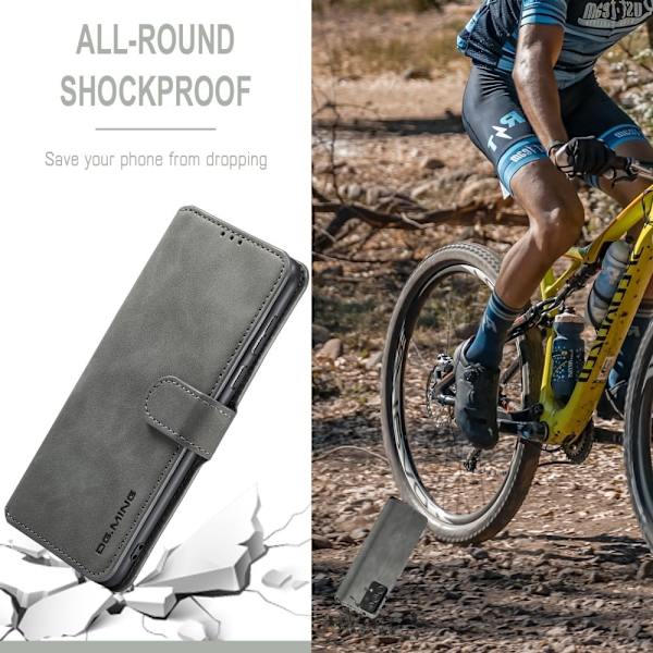DG.Ming Retro Samsung Galaxy A73 fodral - Silver/Grå Silvergrå