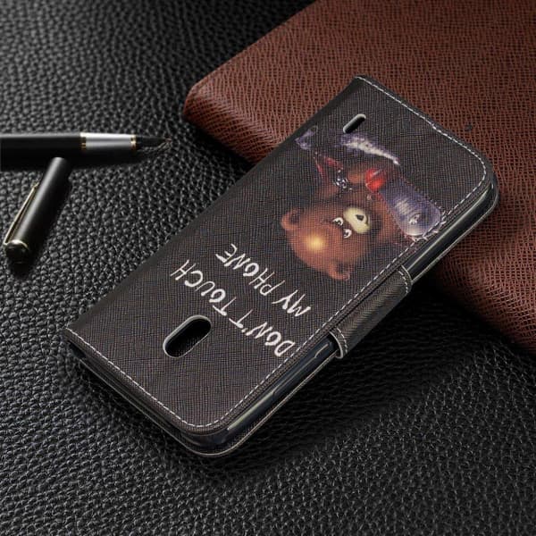 Wonderland Nokia 2.2 etui - Bjørn og Dens Advarelser Black
