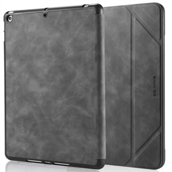 DG.MING See series iPad 10.2 (2021) / (2020) / (2019) leather fl Silvergrå