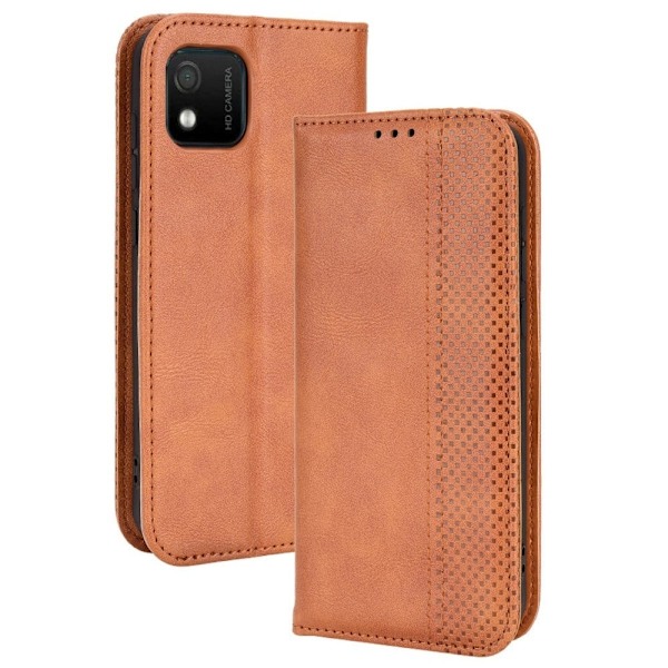 Bofink Vintage läder Wiko Y52 fodral - Brun Brun