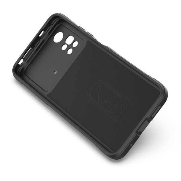 Mjukt greppformat Xiaomi Poco M4 Pro skal - Svart Svart