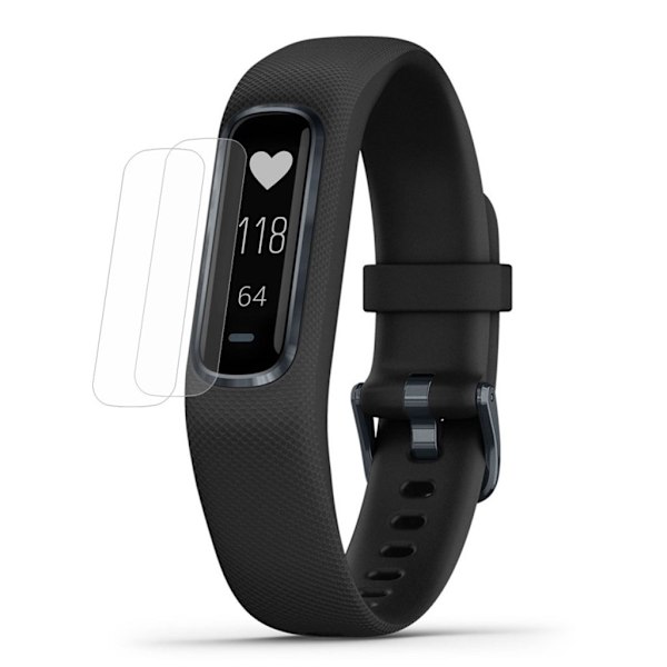 Garmin Vivosmart 4 HAT PRINCE kristalli kirkas pehmeä silikooninen näyttö suojakalvo - Transparentti 2kpl Transparent