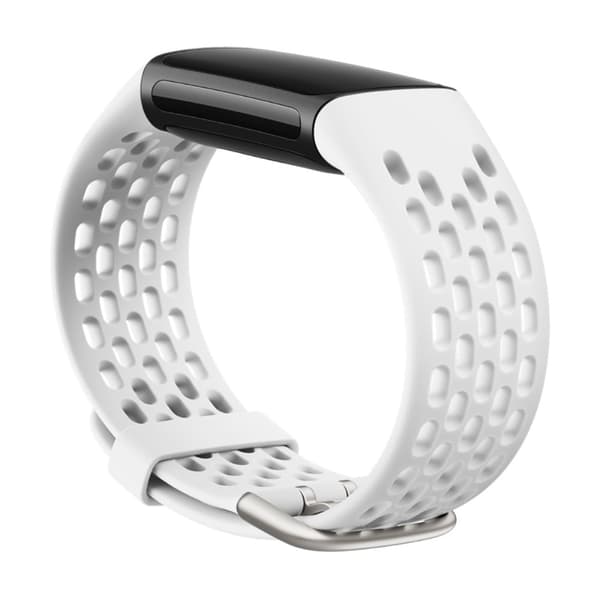 Fitbit Charge 5 reikien tyyliin silikonikellon hihna - Valkoinen White