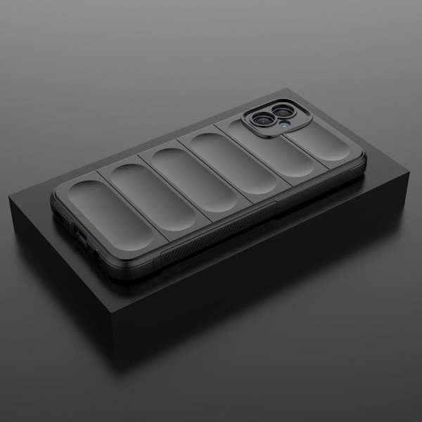 Blødt grebsformet cover til Samsung Galaxy A04e - Sort Black