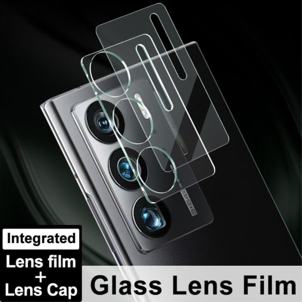 IMAK ZTE Axon 40 Ultra tempered glass lens film with acrylic len Transparent
