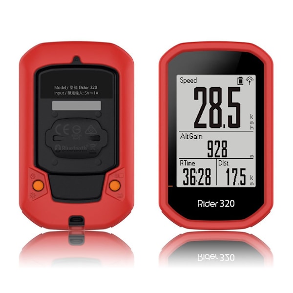 Bryton Rider 430 / 320 silikoneovertræk - Rød Red