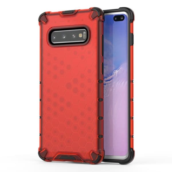 Bofink Honeycomb Samsung Galaxy S10 Plus deksel - Rød Red