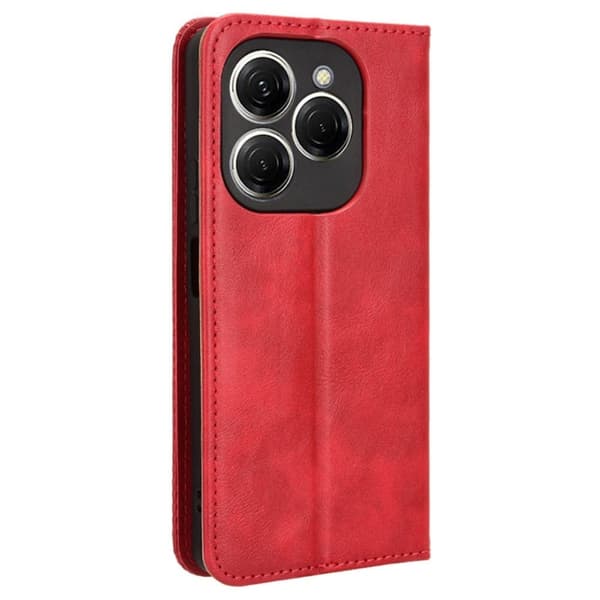Bofink Vintage Tecno Spark 20 Pro nahkakotelo - Punainen Red