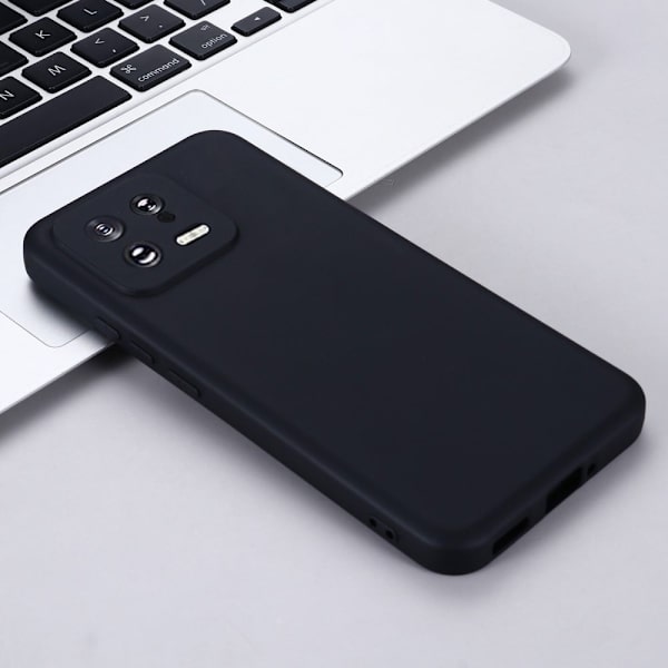 Matte Liquid silikone cover til Xiaomi 13 - Sort Black