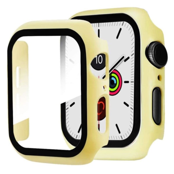 Apple Watch Series 5 / 4 44mm kestävä matta kehys - Keltainen Yellow