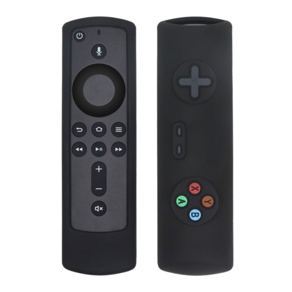 Silicone cover for Amazon Fire TV Stick 4K remote controller - B Black