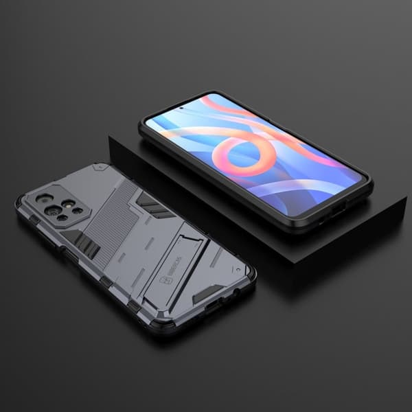 Shockproof Hybrid Deksel med A Modern Touch til Xiaomi Redmi Note 11T 5G / Note 11s 5g - Mørkeblå Blue