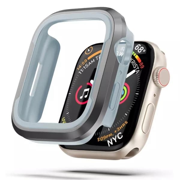 Apple Watch (41 mm) deksel i metallstil - Grå Silver grey