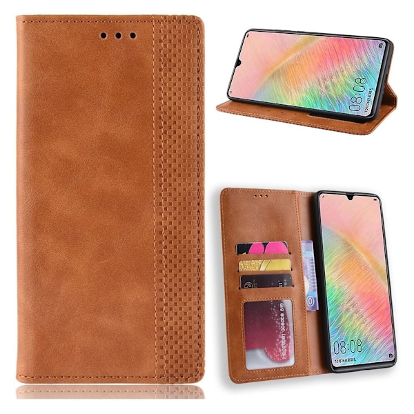 Bofink Vintage läder Huawei Mate 20X fodral - Brun Brun