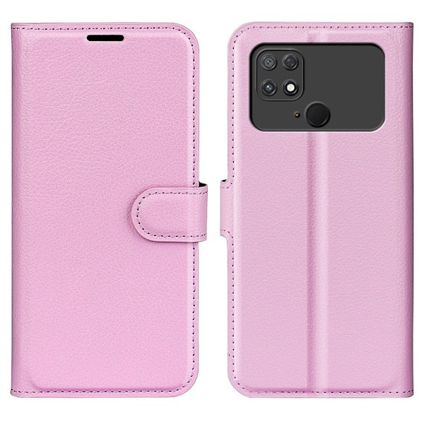 Klassisk Xiaomi Poco C40 Flip Etui - Lyserød Pink