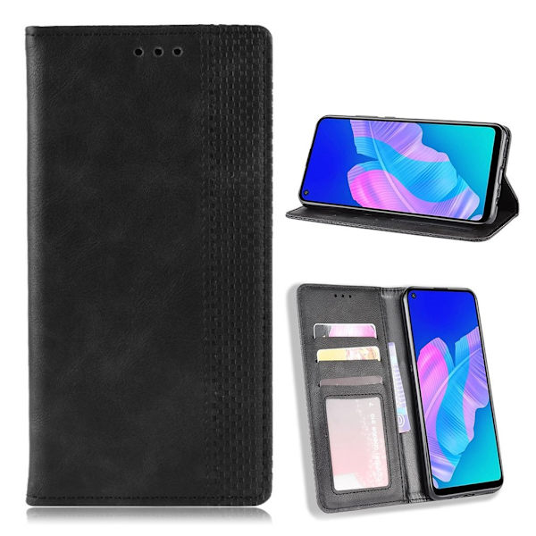 Bofink Vintage Huawei P40 Lite E Etui - Sort Black
