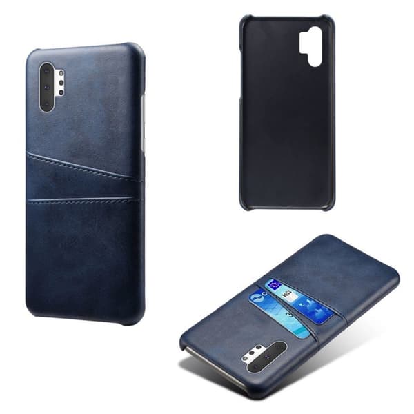 Dual Card Samsung Galaxy Note 10 Pro cover - Mørkeblå Blue