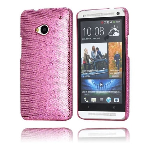 Glitter HTC One skal - Rosa Rosa