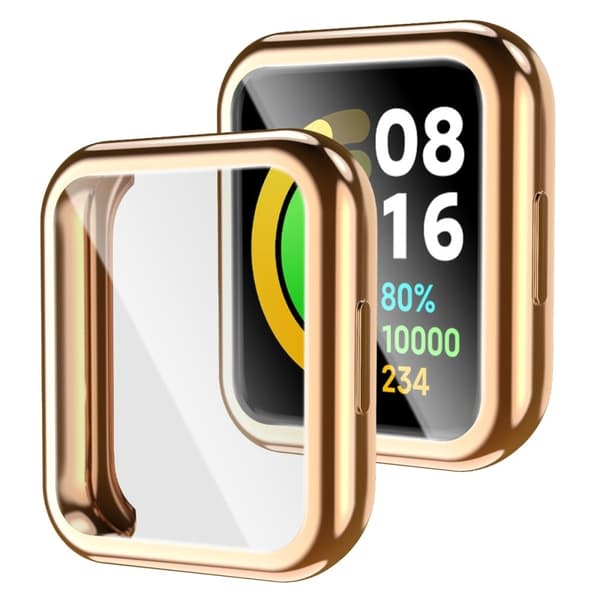 Xiaomi Redmi Watch 2 galvanisert TPU-deksel - Gull Gold
