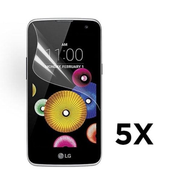 5-pak HD Clear skærmbeskyttelsesfilm til LG K4 Transparent