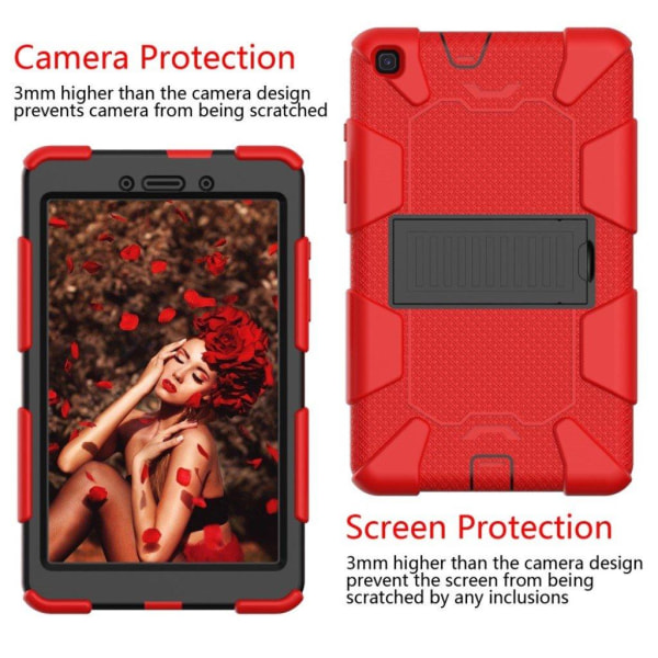 Samsung Galaxy Tab A 8.0 (2019) dual color durable silicone case Röd