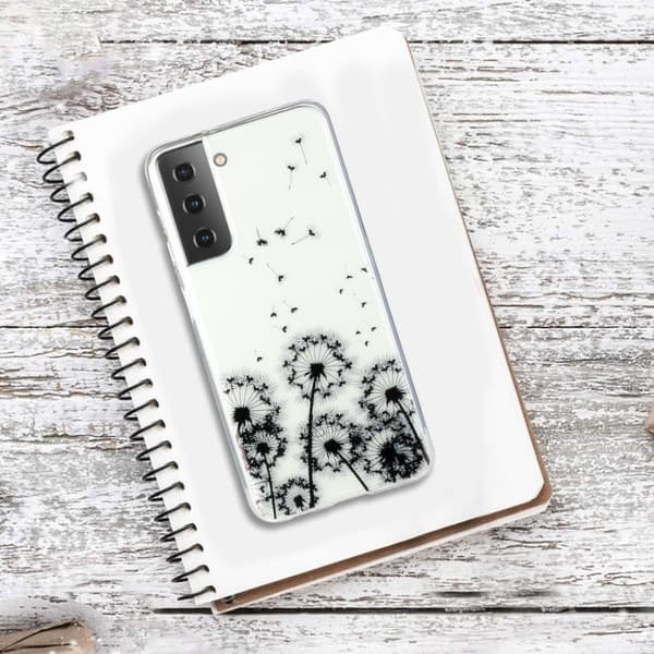 Deco Samsung Galaxy S21 Plus Etui - mælkebøtte Multicolor