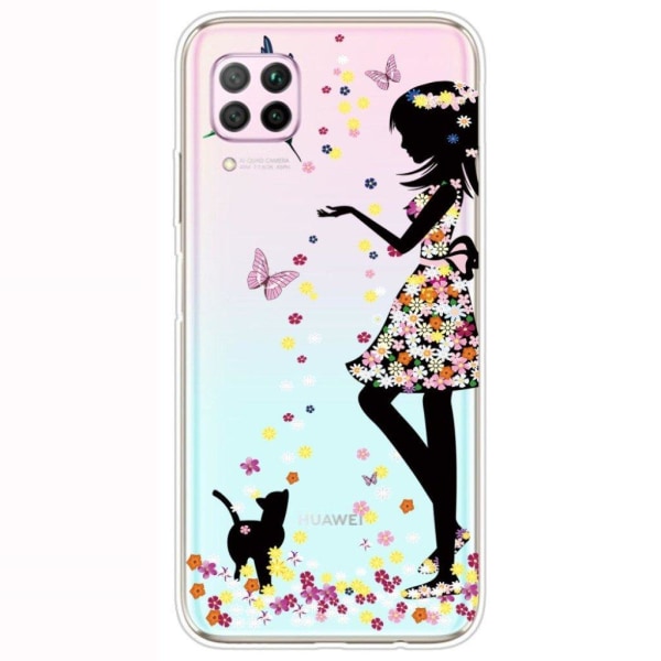 Deco Huawei P40 Lite / Nova 6 SE Cover - Smuk Pige Multicolor