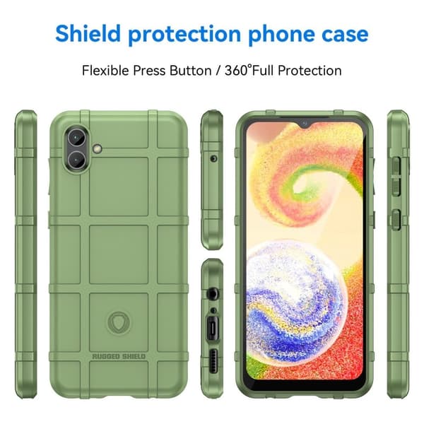Rugged Shield Suojakotelo Samsung Galaxy A04 - Vihreä Green