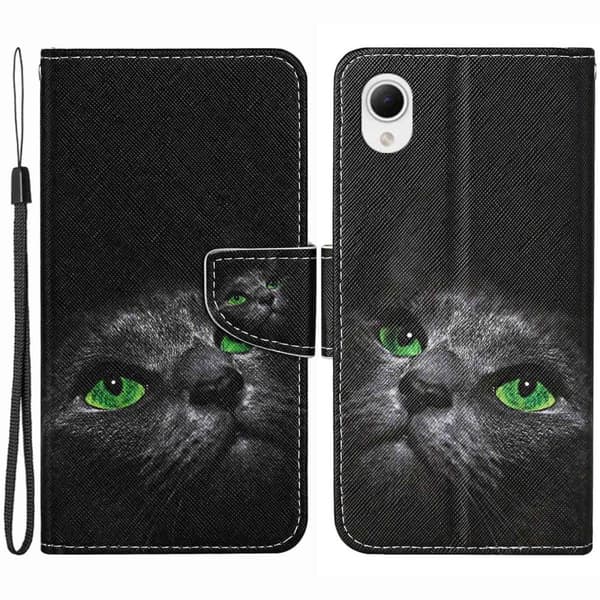 Wonderland Samsung Galaxy A23e Flip Etui - Kat Black