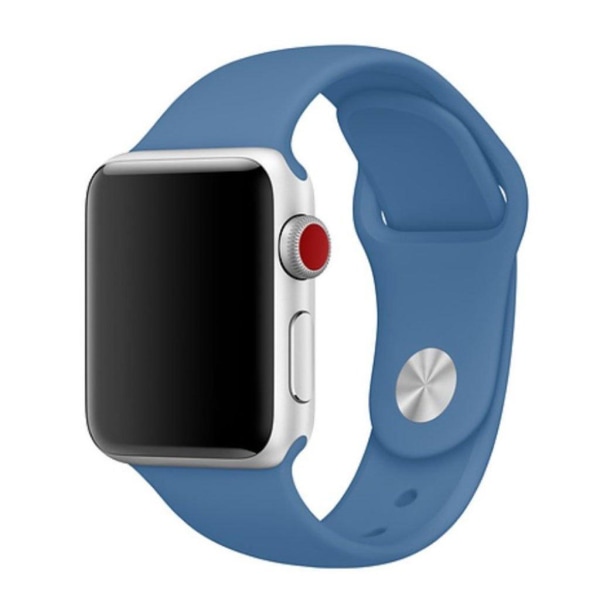 Apple Watch Series 4 44 mm klockarmband i silikon - Cowboy Blå Blå