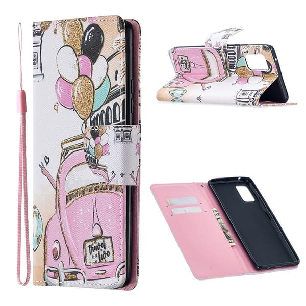 wonderland Samsung Galaxy M51 flip etui - Car Multicolor