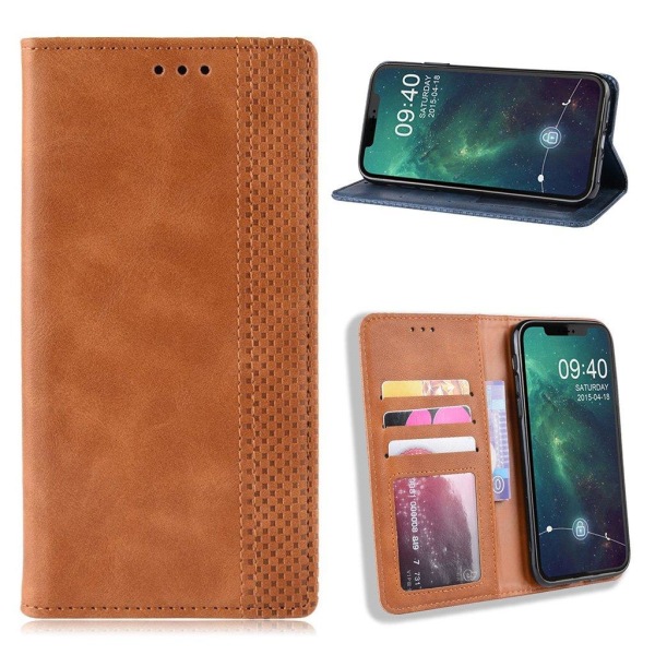 Bofink Vintage iPhone 12 / 12 Pro kotelot - Ruskea Brown