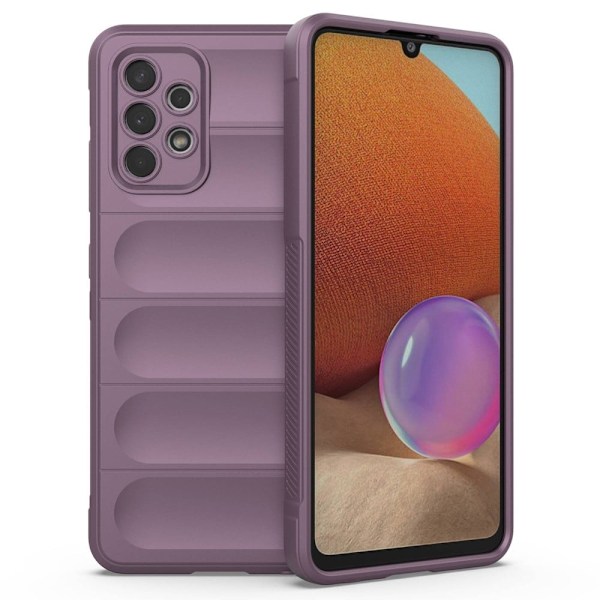 Mjukt greppformat Samsung Galaxy A32 skal - Lila Lila