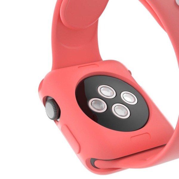 Apple Watch Series 3/2/1 38mm hållbar fodral - Coral Orange