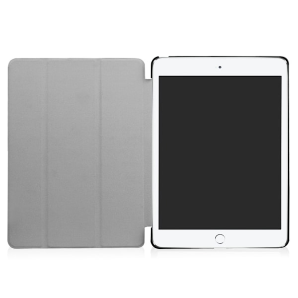 iPad (2017) mönster läderfodral - Fjärils fe multifärg