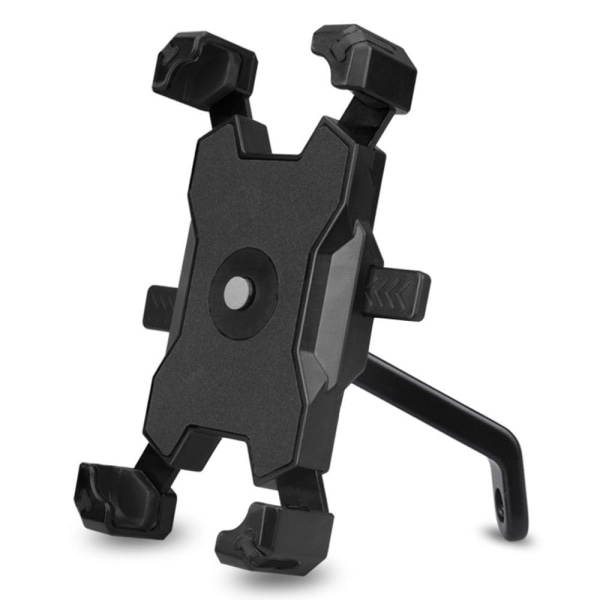 Universal bicycle handlebar phone mount holder - Black Black