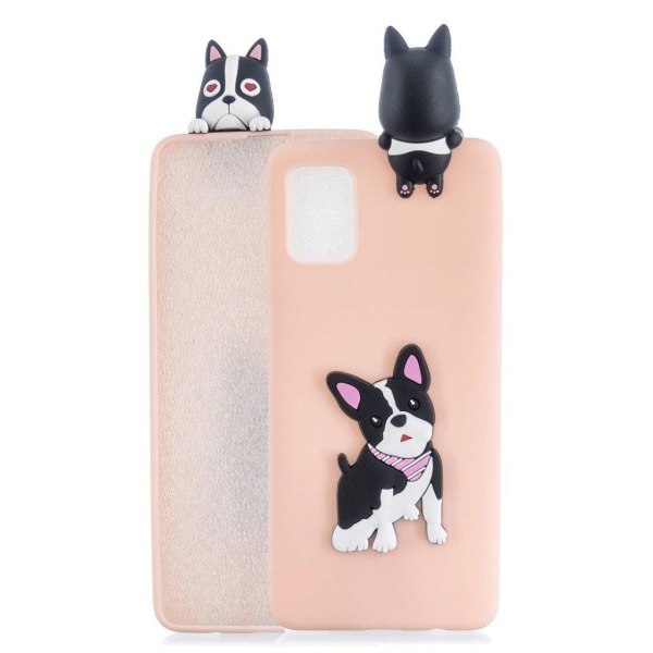 Cute 3D Samsung Galaxy A51 cover - Hund Pink