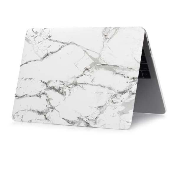 Macbook Pro 15.4-tum 2016 med touch (A1707) skyddsskal plast tryck på - Marmor mörkgrå Silvergrå