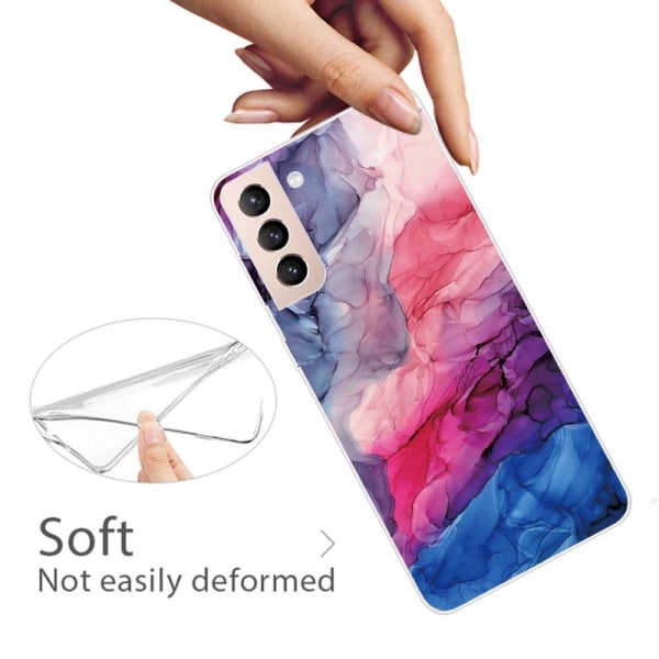 Marble Samsung Galaxy S22 Plus Etui - Aqueous Vibrant Mønster Multicolor