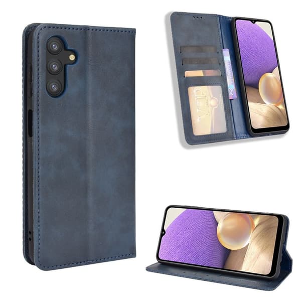 Bofink Vintage Samsung Galaxy A13 5G Læder Etui - Blå Blue
