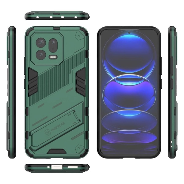 Stødsikker Hybrid Cover med A Moderne Touch til Xiaomi 13 - Grøn Green