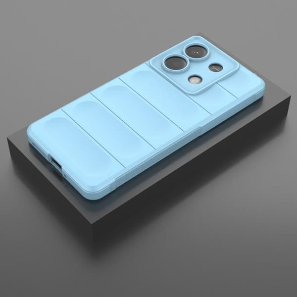 Deksel med mykt grep for Xiaomi Redmi Note 13 5G  - Babyblå Blue