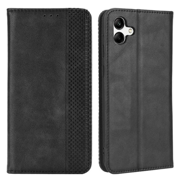 Bofink Vintage Samsung Galaxy A04 Læder Etui - Sort Black
