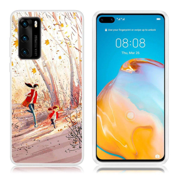 Deco Huawei P40 skal - Glad Löpning multifärg